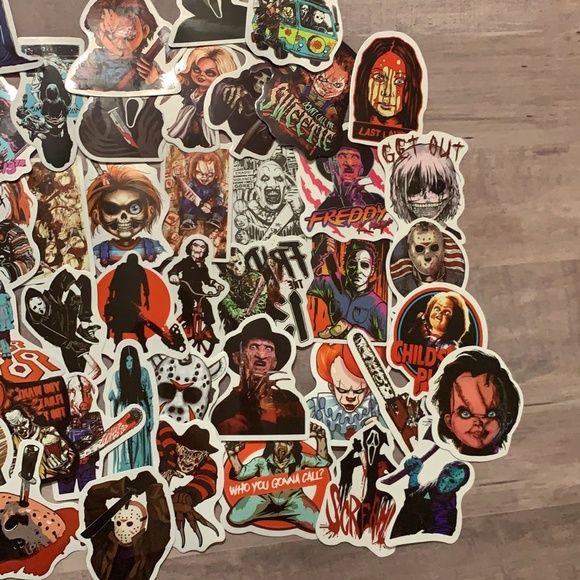 Other | Horror Movie Stickers 5pcs Waterproof Vinyl Stickers | Poshmark